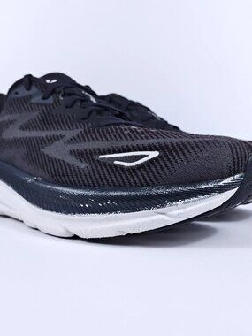 Hoka Clifton 9 Mens 12 Wide Cushion Lightweight Neutral Road Running Shoes Black